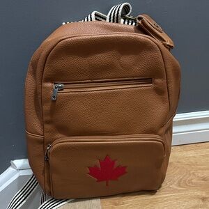 Thirty One Caramel Leather Backpack
